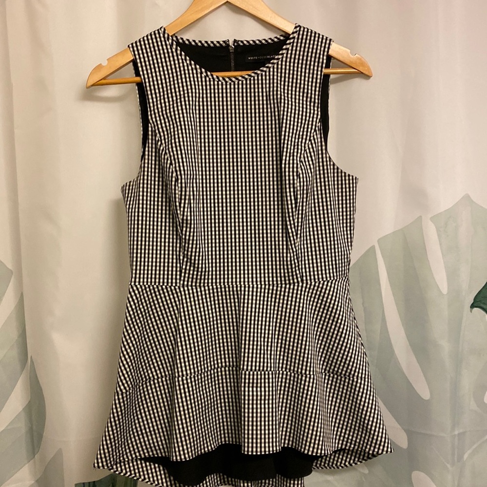 WHBM Peplum Top
